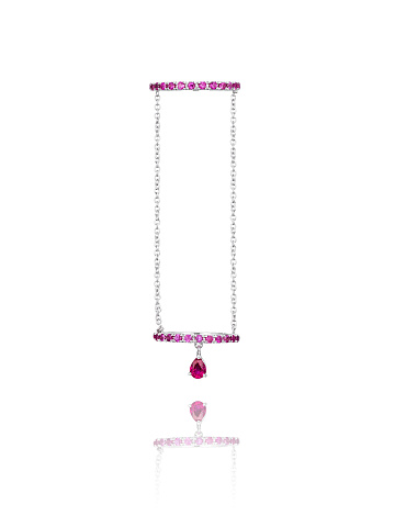 White Gold & Rubies Double Ring, 1