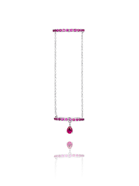 White Gold & Rubies Double Ring, 1