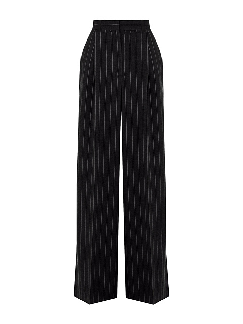Black Striped Wide Pants, 1
