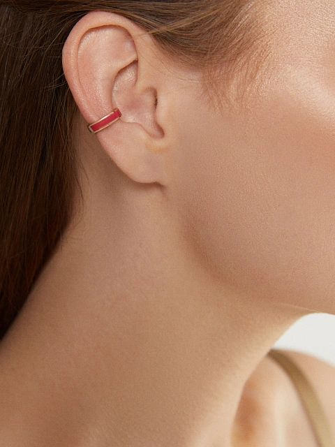 Narrow pink gold cuff with Tutti Frutti-colored enamel, 3