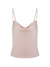 Топ пудрово-розовый на тонких бретелях, вырез качель Топ пудрово-розовый на тонких бретелях, вырез качель