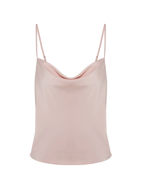 Powder satin camisole top with thin straps, 1 Powder satin camisole top with thin straps, 1