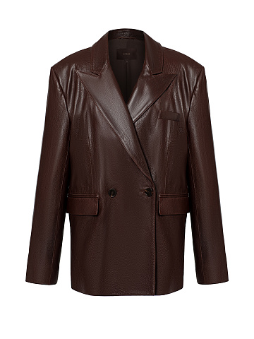 Brown leather jacket, 1