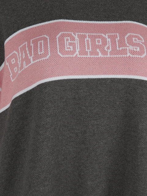 Grey & Pink Bad Girls Club Sweater, 3 Grey & Pink Bad Girls Club Sweater, 3