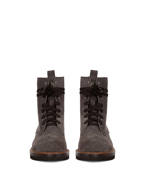 Grey & Brown Suede Boots, 2