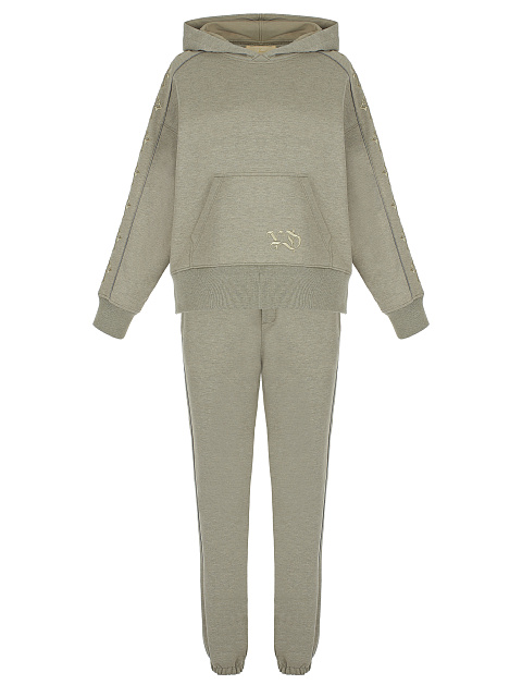 Khaki Jersey Set With Cross Embroidery, 1 Khaki Jersey Set With Cross Embroidery, 1