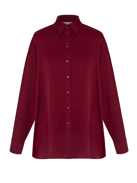 Burgundy oversized blouse, 1