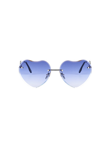 Blue Gradient Heart-Shaped Sunglasses, 2