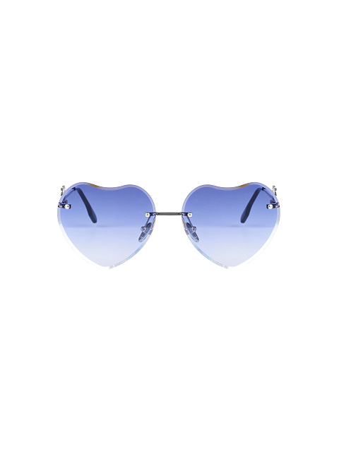 Blue Gradient Heart-Shaped Sunglasses, 2
