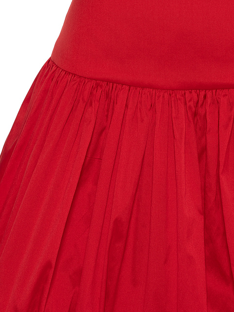 Red taffeta mini skirt, 3