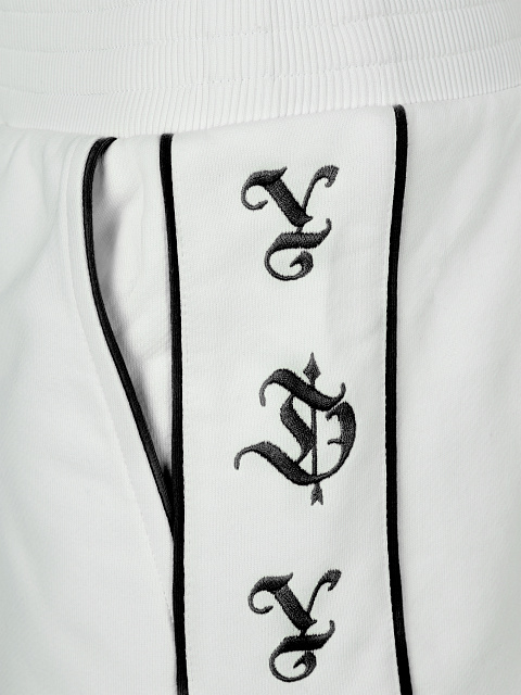 White & Black Embroidery Jersey Set, 5