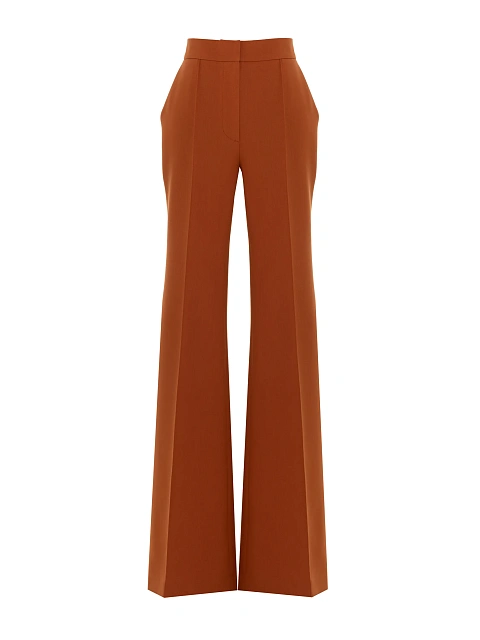 Terracotta Two-piece Suit With Flared trousers, 3 Terracotta Two-piece Suit With Flared trousers, 3