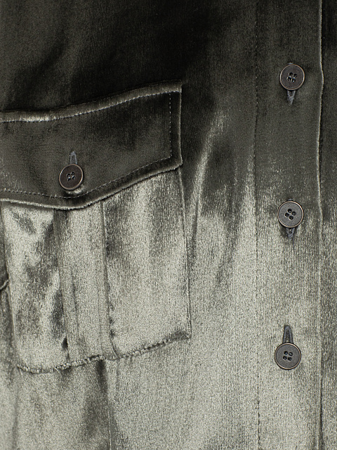 Grey Velvet Maxi Dress with Fur Collar, 4