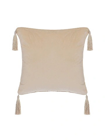 Beige velvet dragon cushion, 2