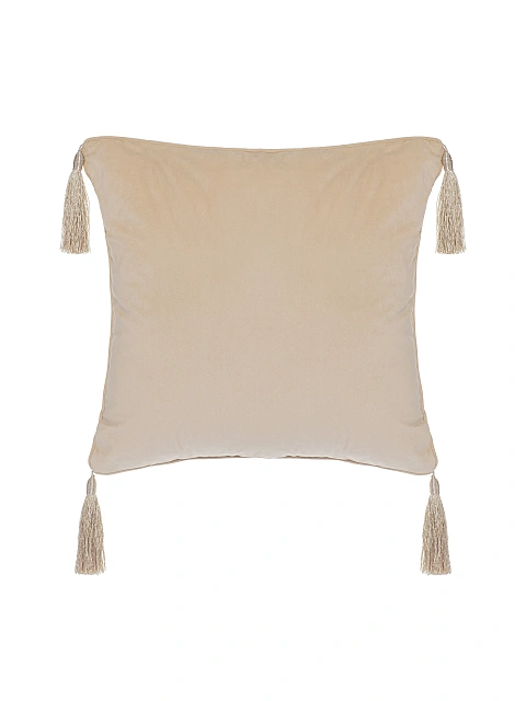 Beige velvet dragon cushion, 2