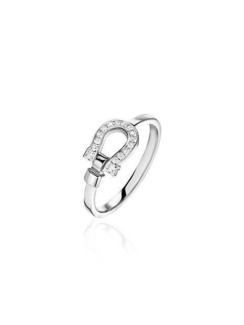 White gold ring with diamonds, 1 White gold ring with diamonds, 1
