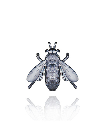 Black Gold & Diamonds Fly Brooch, 1