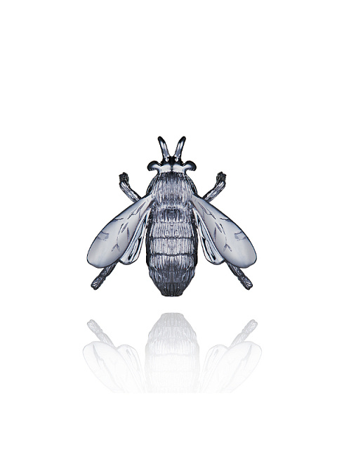 Black Gold & Diamonds Fly Brooch, 1