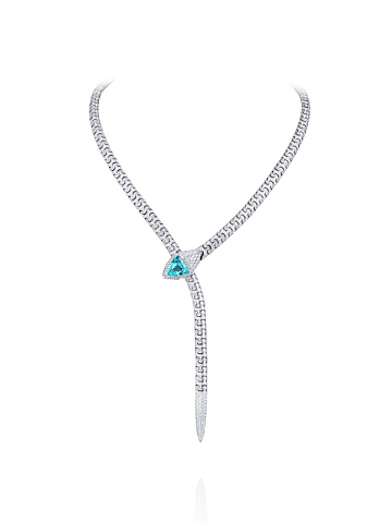 White Gold & Tourmaline Necklace, 1