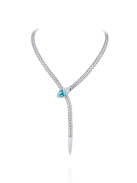 White Gold & Tourmaline Necklace, 1