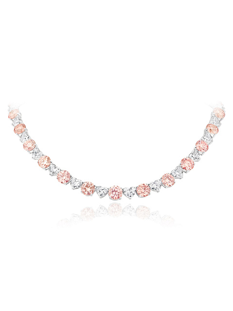 Necklace with LG diamonds, 1 Necklace with LG diamonds, 1