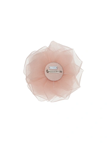 Light Pink Organza Rose Brooch, 2