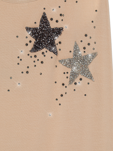 Dark Beige Rhinestones Tank Top, 3