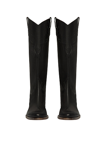 Black Vintage Cowboy Boots, 2