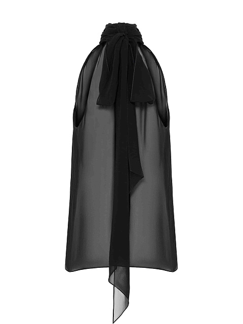 Black chiffon top, 2 Black chiffon top, 2