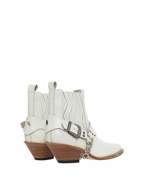 White leather cowboy boots, 3