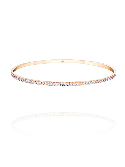 Rose gold bracelet with pink diamonds, 1