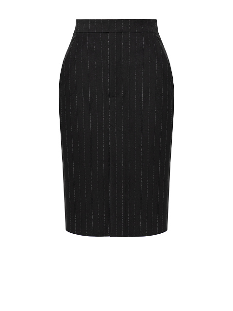Black striped midi skirt, 1 Black striped midi skirt, 1