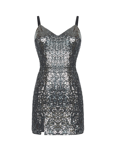 Silver Sequined Mini Dress, 1 Silver Sequined Mini Dress, 1