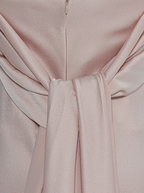 Pink crepe maxi dress, 4