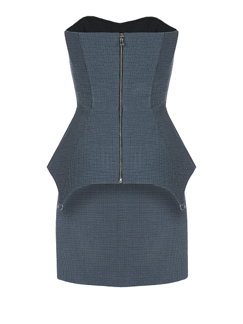 Fog Blue Houndstooth Corset & Skirt, 2 Fog Blue Houndstooth Corset & Skirt, 2