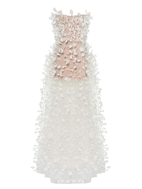 White feather maxi dress, 1