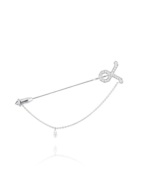 Diamond & White Gold "Taurus" Brooch, 1