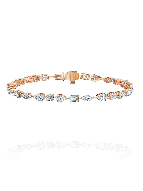 Rose gold bracelet with LG diamonds, 1
