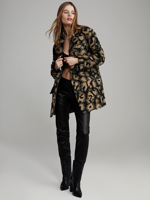 Black Leather Heeled Ankle Boots, 6