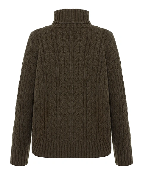 Green cashmere sweater with turtleneck, 3 Green cashmere sweater with turtleneck, 3