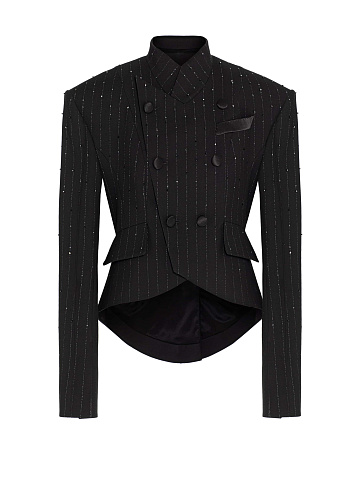 Striped jacket with embroidery, 1