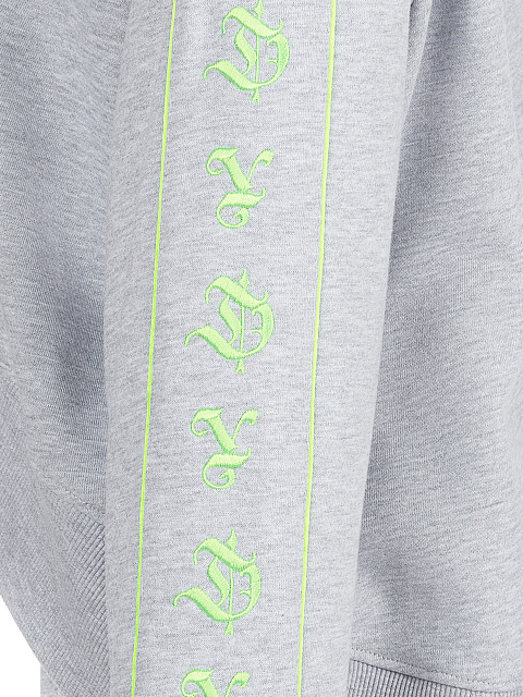 Grey & Neon Green YD Embroidered Jersey Suit, 4 Grey & Neon Green YD Embroidered Jersey Suit, 4