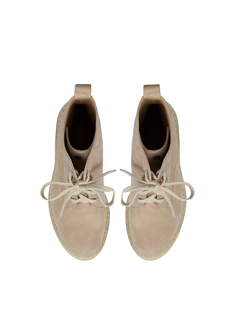 Beige Suede Boots, 4