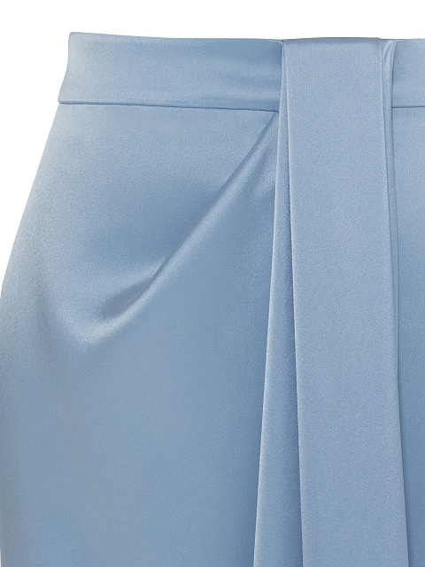 Blue Silk Crystal Embroidered Jacket and Skirt Suit, 8