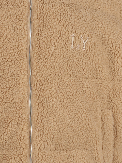 Beige Teddy Padded Jacket, 3 Beige Teddy Padded Jacket, 3