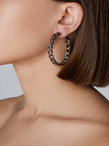 Black Gold & Hoop Earrings, 2