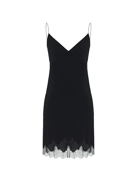 Leopard Lace Trim Pleated Mini Dress, 4