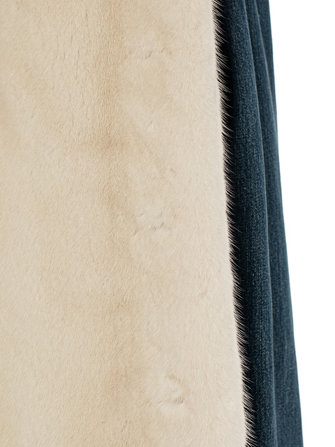 Blue Denim & Mink Fur Jacket, 5