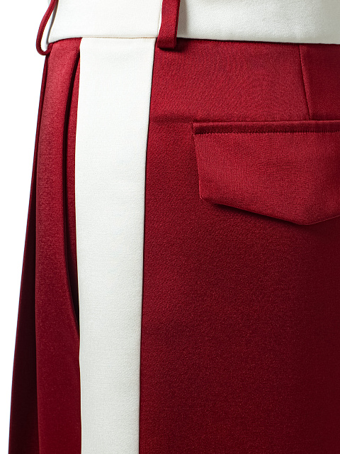 Burgundy palazzo pants, 4