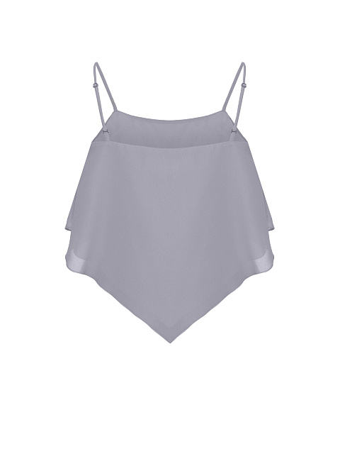 Grey camisole top with thin straps, 2 Grey camisole top with thin straps, 2